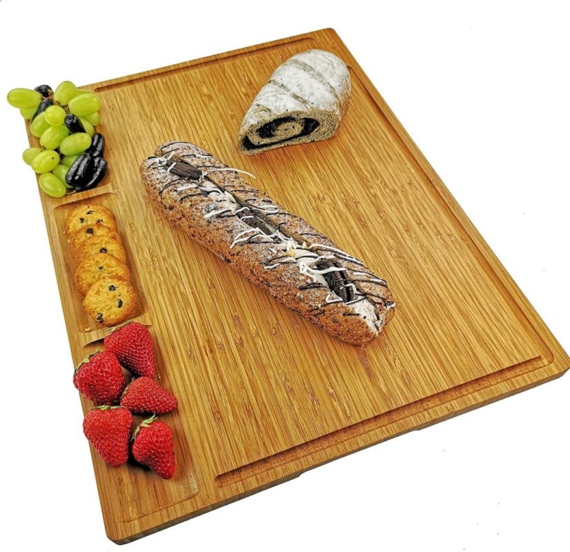 Allsum 19.5x15 inches Bamboo Kitchen Cutting Board