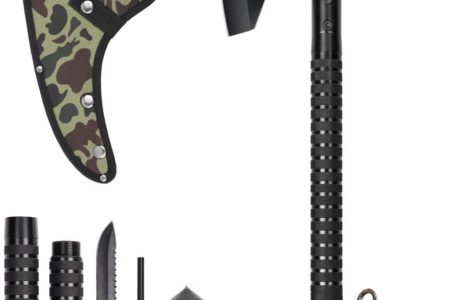 LIANTRAL Camping Axe, Folding Survival Camp Axe Kit