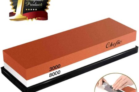 BearMoo Whetstone Premium 2-IN-1 Sharpening Stone