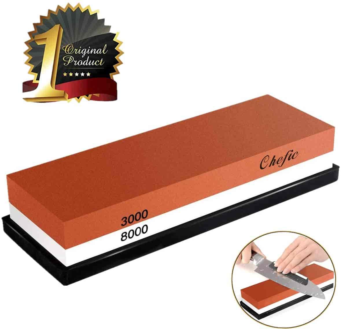 BearMoo Whetstone Premium 2-IN-1 Sharpening Stone