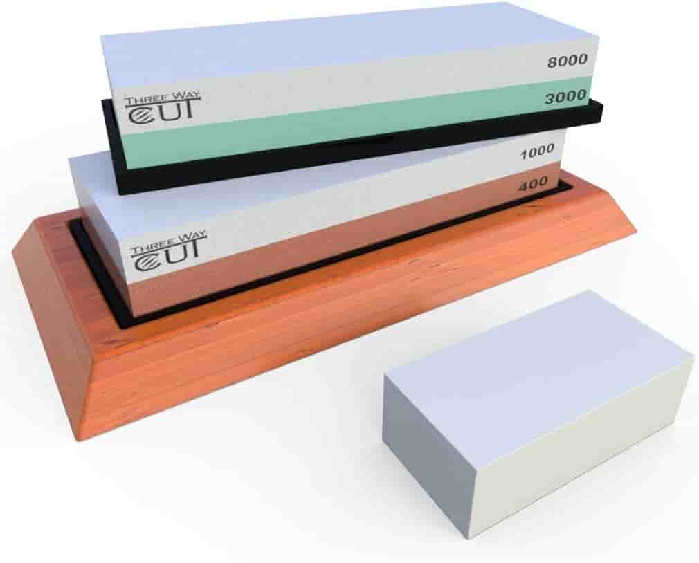 Knife Sharpening Stone Set Whetstone Kit