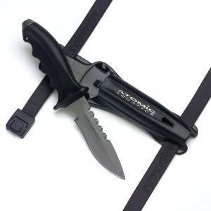 Atomic Aquatics Titanium Ti6 Scuba Diving Knife