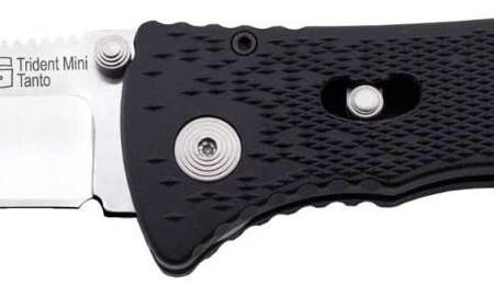 Sog Knives Tf-26 Mini Trident Satin Tanto Plain Edge Assisted Clip Pocket Knife