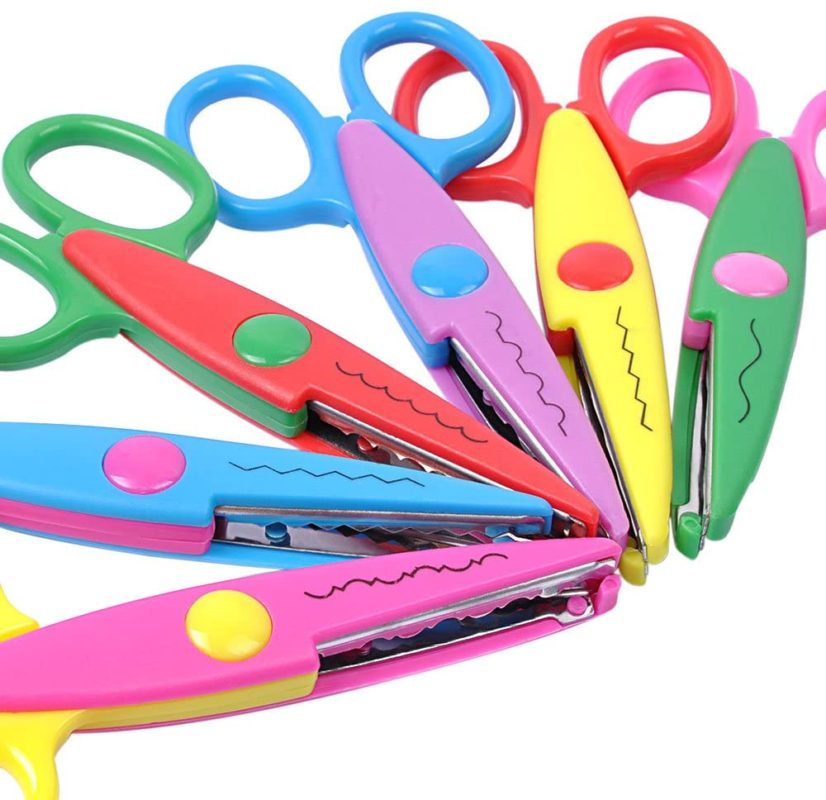 UCEC 6 Colorful Decorative Paper Edge Scissor Set