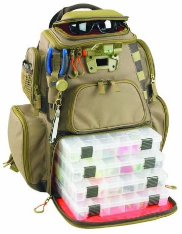 Wild River by CLC WT3604 Tackle Tek Nomad Lighted Backpack & Four PT3600 Trays