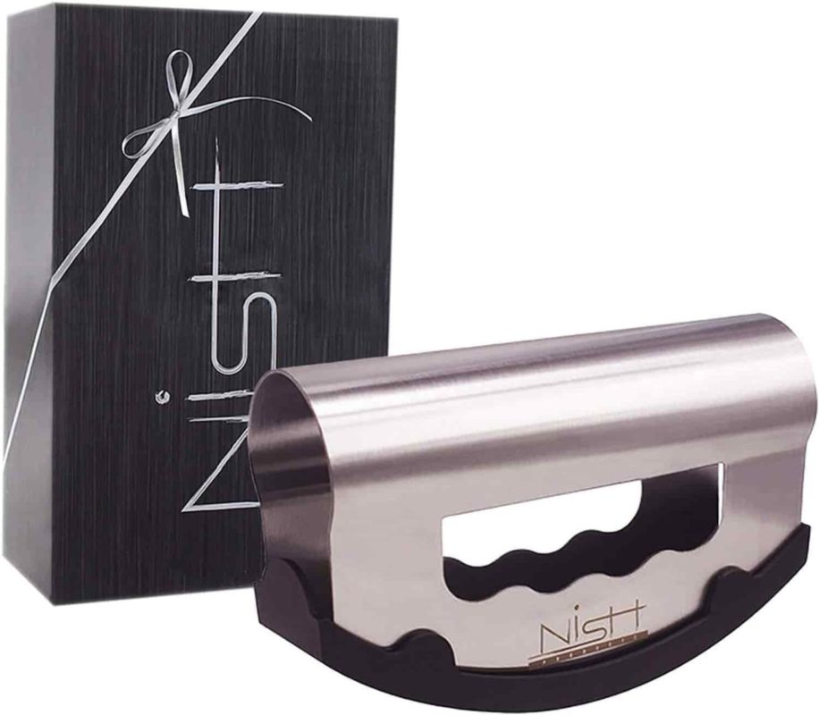 Nish Salad Chopper with Protective Cover Mincing Knives