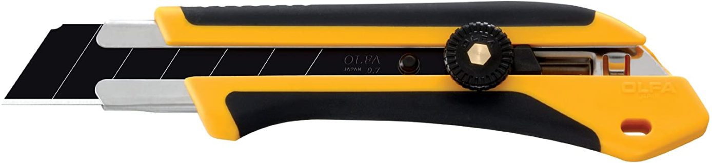 OLFA 1071858 XH-1 25mm Fiberglass Rubber Grip EHD Utility Knife