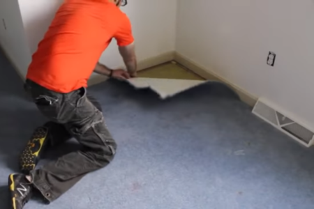 Removing The Old Carpet