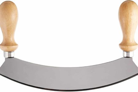 Stainless Steel Rocking Mezzaluna Knife