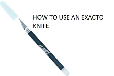 how to use an exacto knife