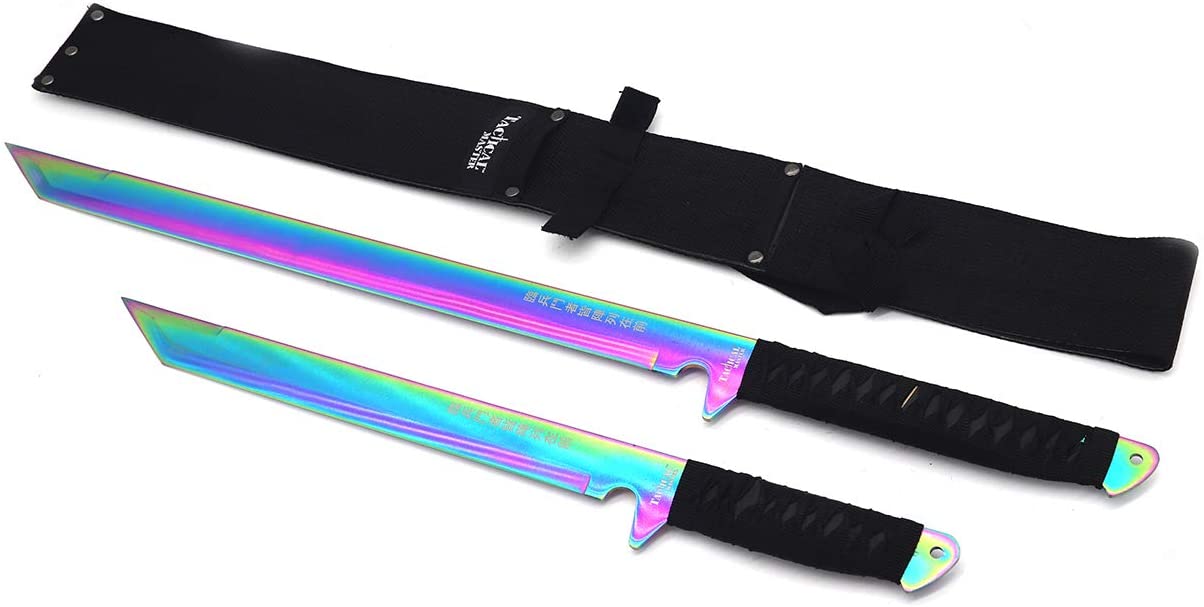 2 PC 27 Ninja Machete Sword Zombie