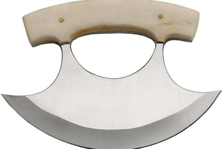 Rite Edge BONE Handle Ulu Knife