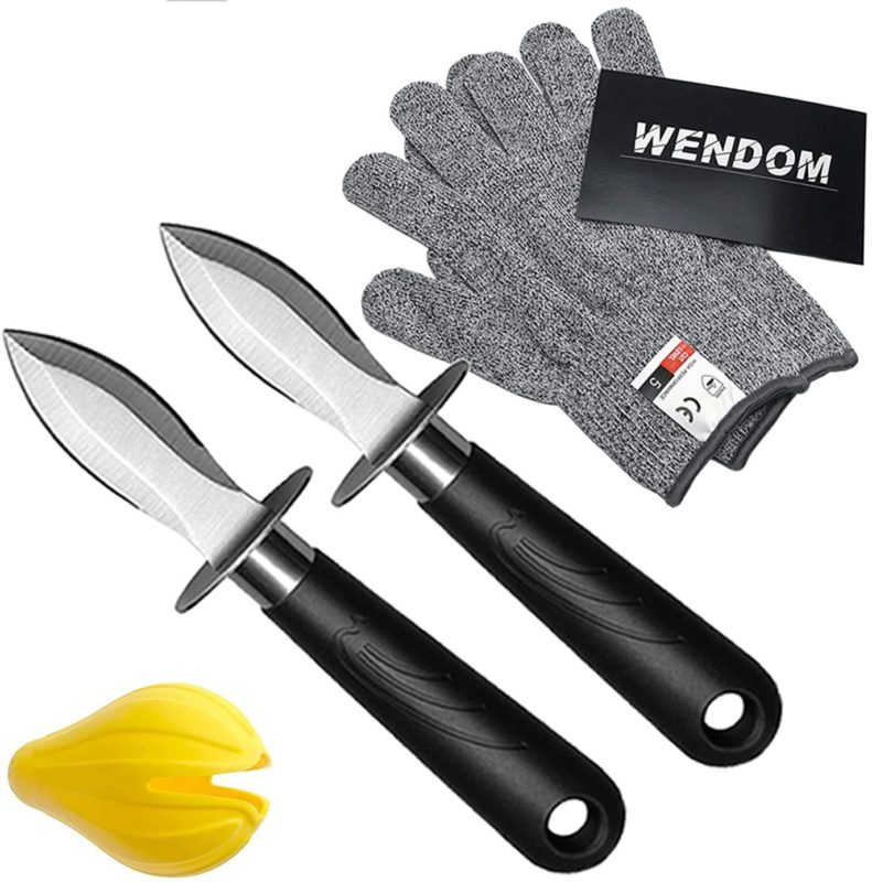 WENDOM Oyster Knife Shucker Set Oyster Shucking Knife