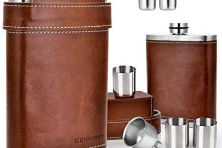 GENNISSY 304 18, 8 Stainless Steel 8oz Flask