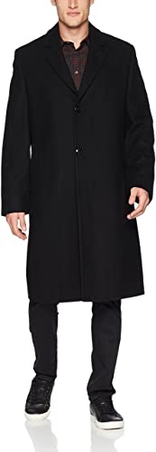 LONDON FOG Men's Signature Wool Blend Top Coat