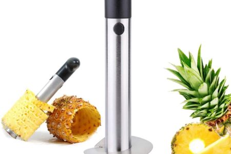 Pineapple Cutter Corer Slicer Peeler, Stainless Steel Slicer Stem Remover Cutter Tool