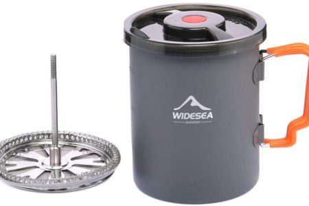 Widesea Camping Coffee Pot 750ML with French Press Coffee Maker