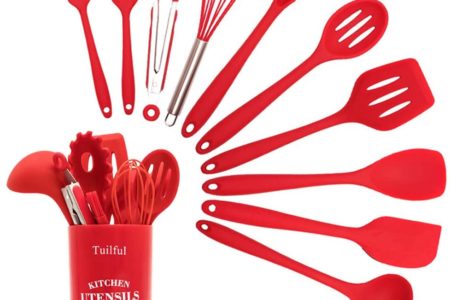 Kitchen Utensils Set, Tuilful Silicone Heat-Resistant Cooking Utensils Set