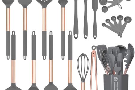 Silicone Cooking Utensil Set, Fungun 24pcs