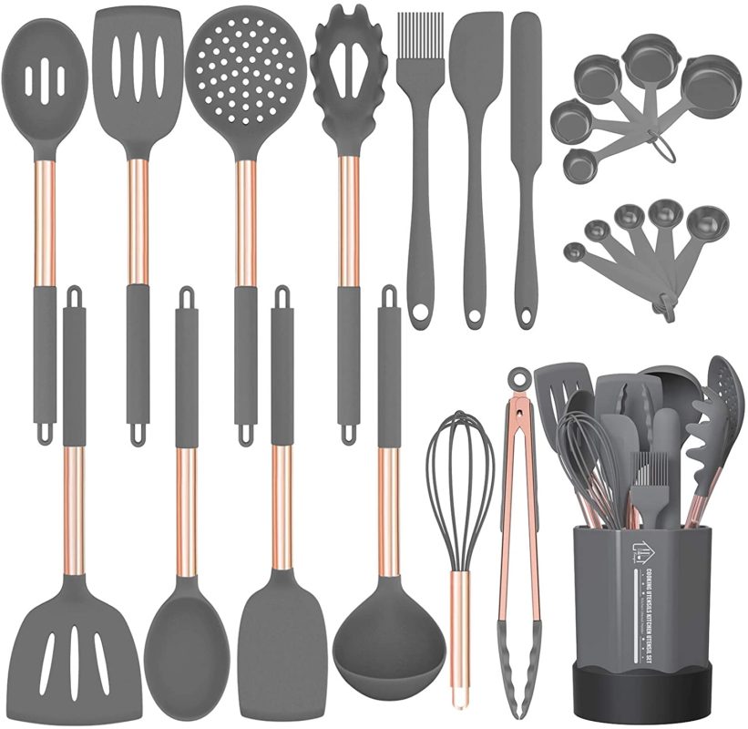 Silicone Cooking Utensil Set, Fungun 24pcs