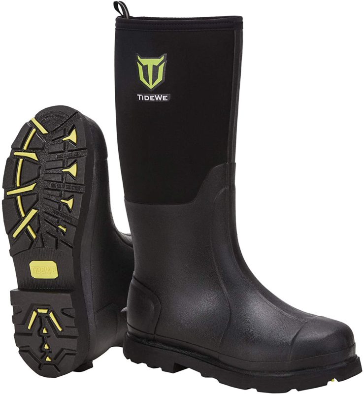 TIDEWE Rubber Work Boot for Men