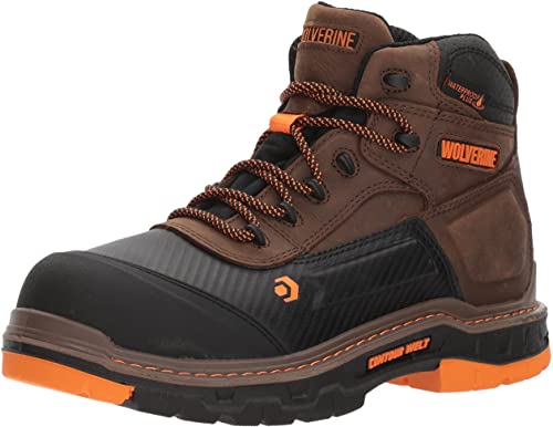 WOLVERINE Men's Overpass 6 inches Composite Toe Waterproof Work Boot