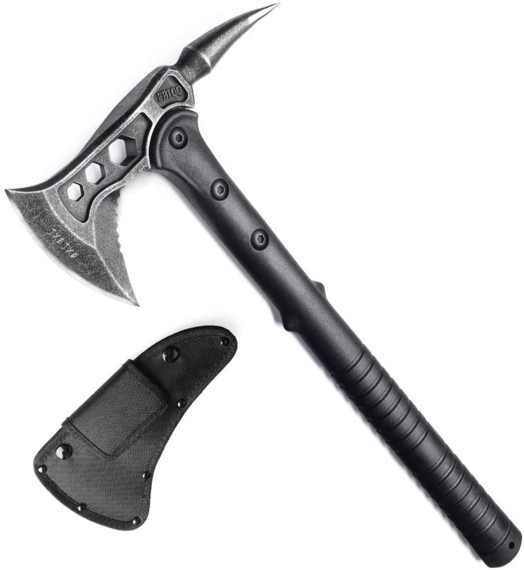 JXE JXO Camping Axe, Survival Hatchet with Sheath