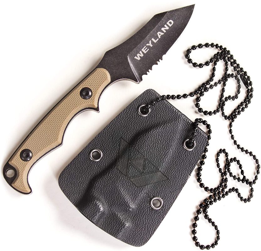 WEYLAND Neck Knife - Small Fixed Blade Tactical EDC Knife