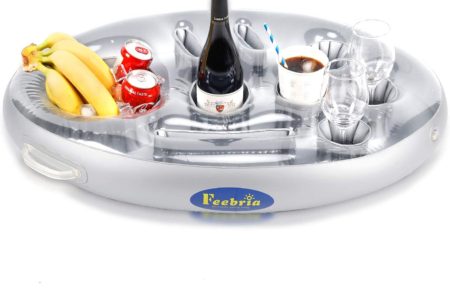 FEEBRIA Inflatable Floating Drink Holder