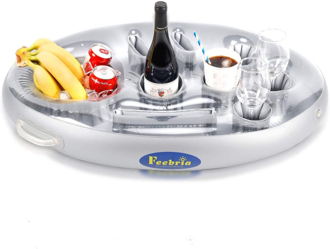 FEEBRIA Inflatable Floating Drink Holder